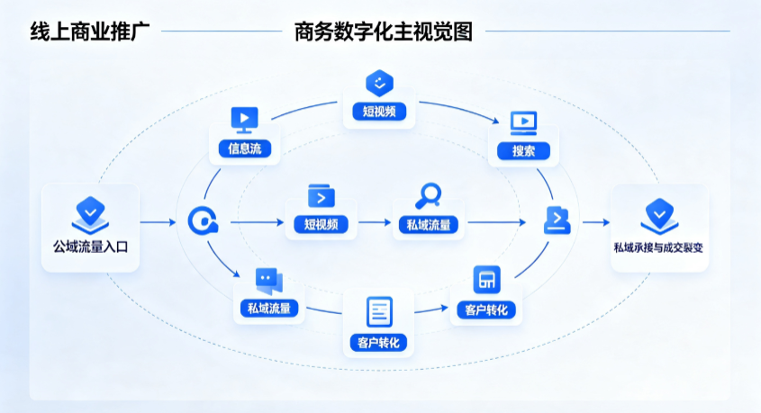 徐汇区线上商业推广怎么做？全域流量闭环搭建与低成本转化实战指南